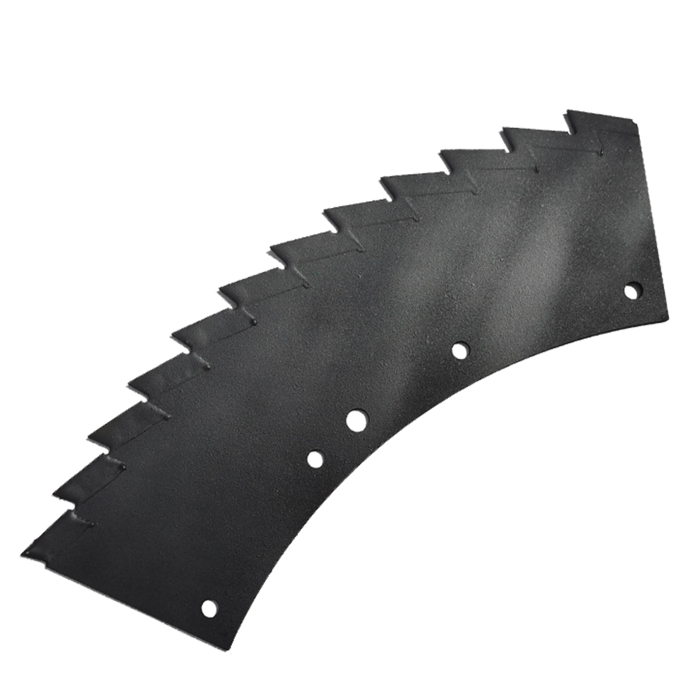Curved Serrated Silage Harvester Feeding Blade
