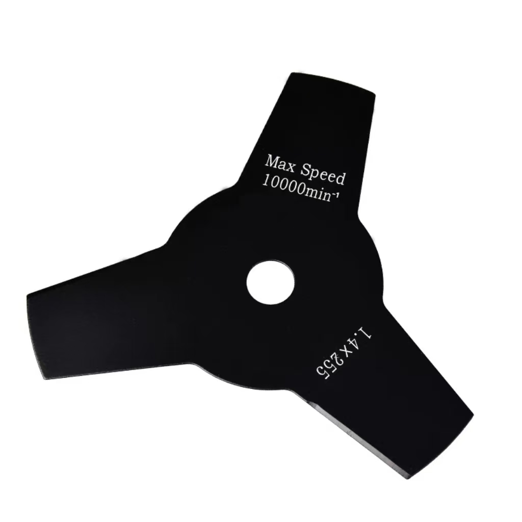 Three-blade lawn mower blade