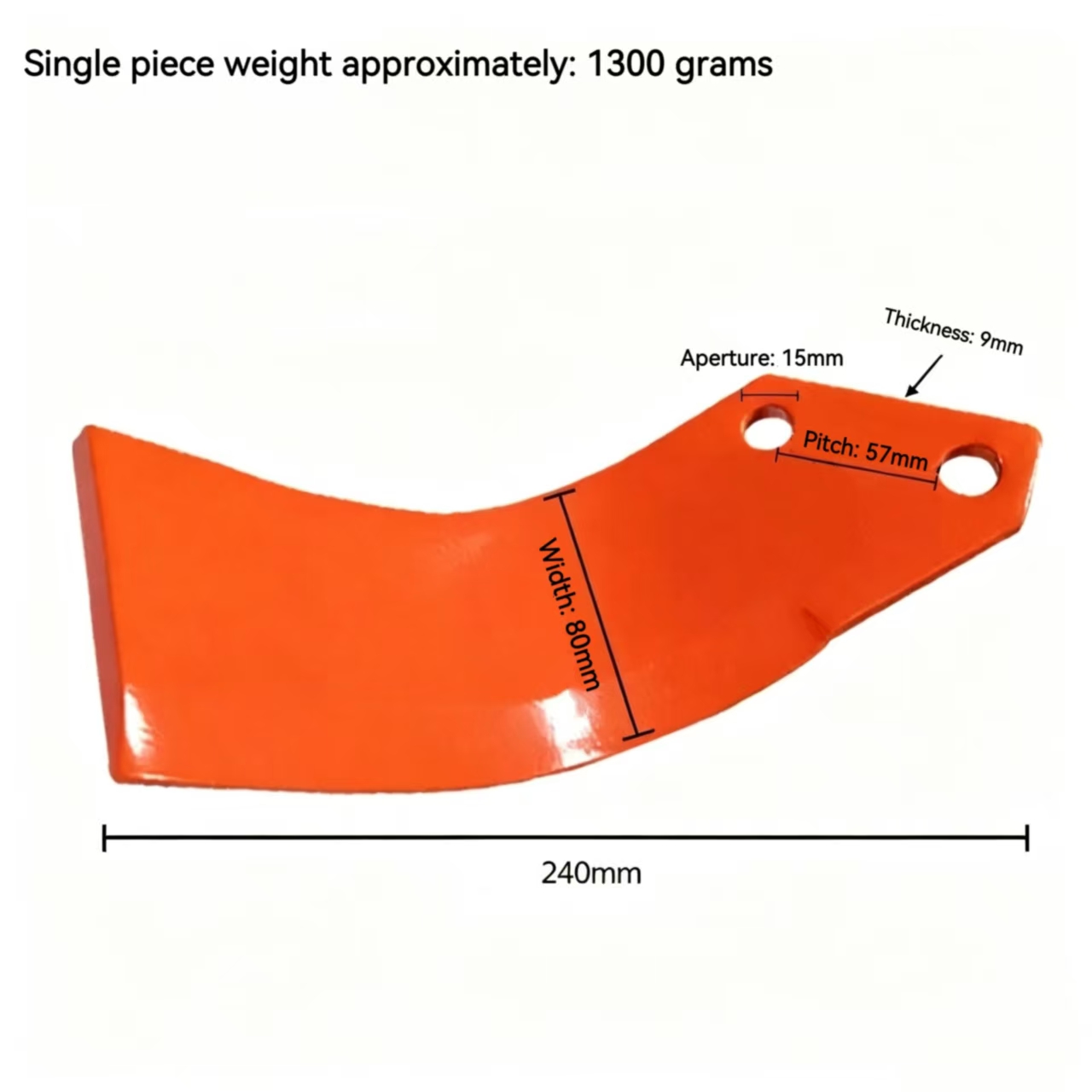 Double Hole Cultivator Blade